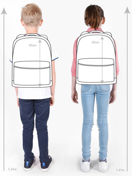 Rugzak 2 Compartimenten Miniprix Roze backpack 6235 ander zicht 1